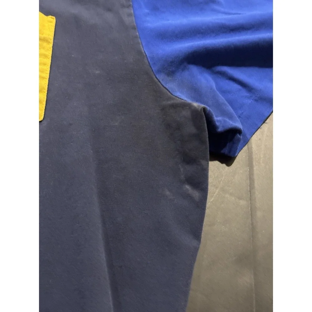 Polo Ralph Lauren Colorblock Pocket T-Shirt Navy Red Blue Yellow Large
